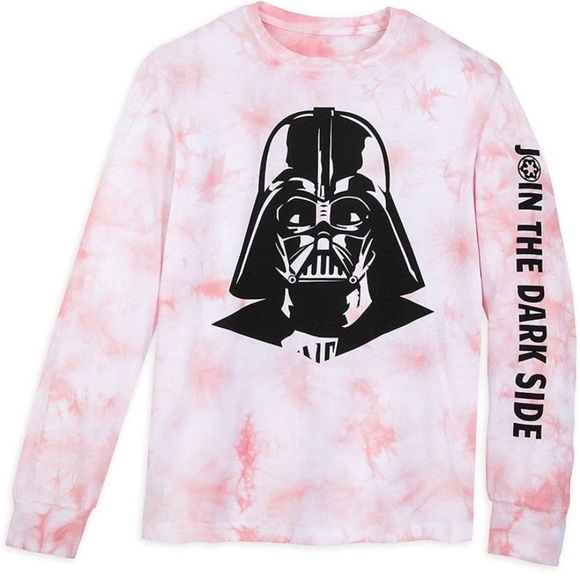 Disney Darth Vader Tie Dye JOIN THE DARK SIDE Long Sleeve Tee Shirt Men’s XL - Picture 2 of 11